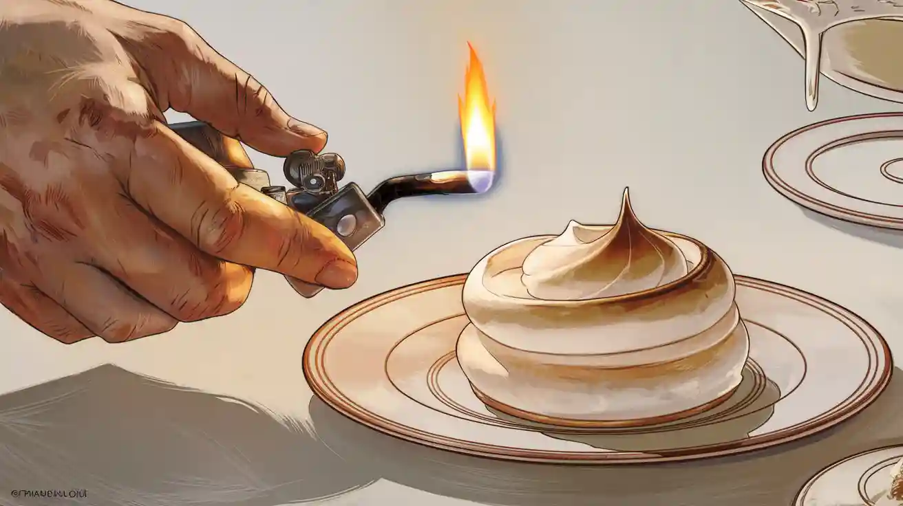 Can you torch meringue with a lighter