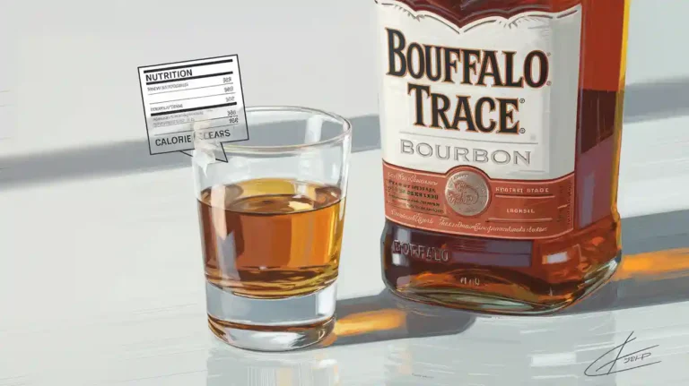 How many calories in a shot of buffalo trace bourbon